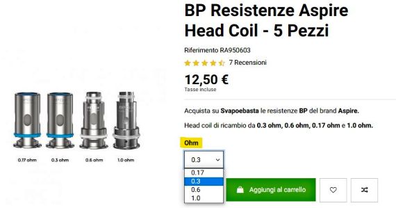 differenza resistenze sigaretta elettronica